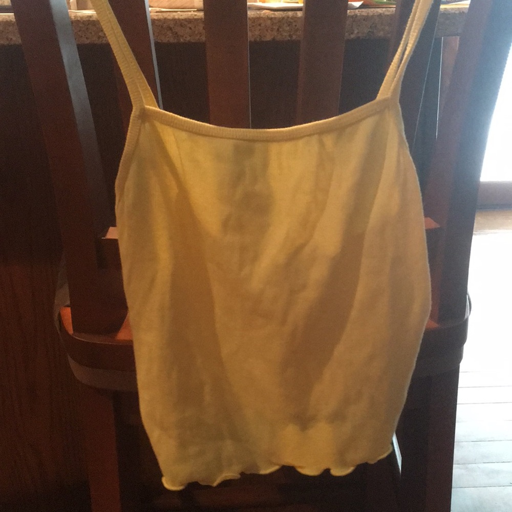 Forever 21 yellow crop top